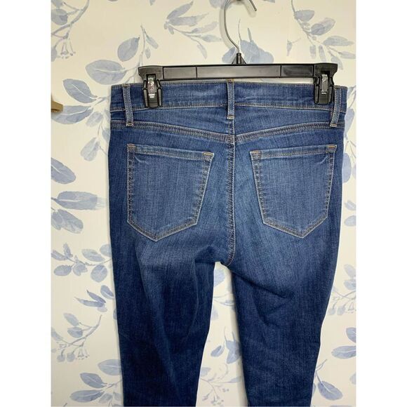 Loft Modern Skinny Jeans Women’s Size 0 Mid Rise Button Fly Released Hem Stretch - Picture 5 of 8